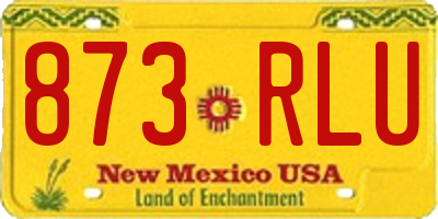 NM license plate 873RLU