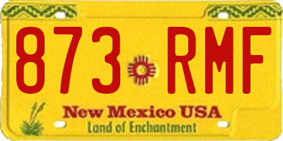 NM license plate 873RMF