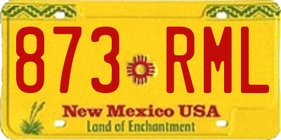 NM license plate 873RML