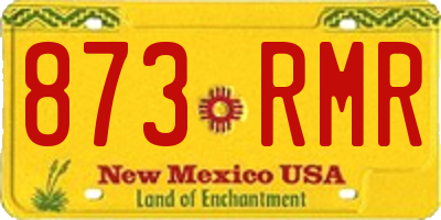 NM license plate 873RMR
