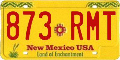NM license plate 873RMT