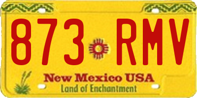 NM license plate 873RMV
