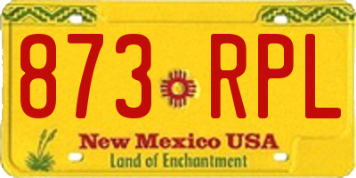 NM license plate 873RPL