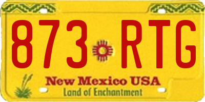 NM license plate 873RTG