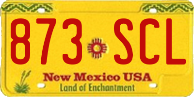 NM license plate 873SCL