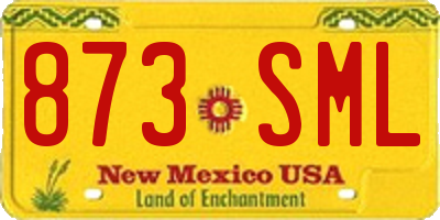 NM license plate 873SML