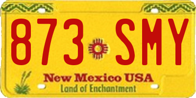 NM license plate 873SMY