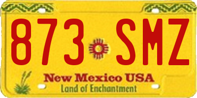 NM license plate 873SMZ