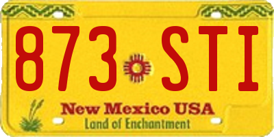 NM license plate 873STI