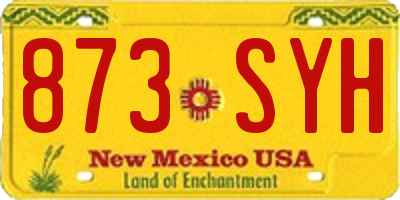 NM license plate 873SYH