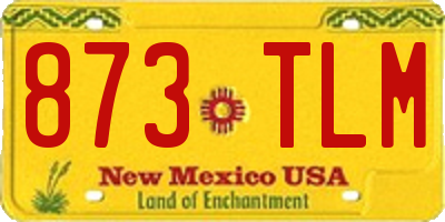 NM license plate 873TLM