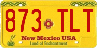 NM license plate 873TLT