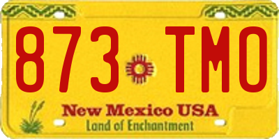 NM license plate 873TMO