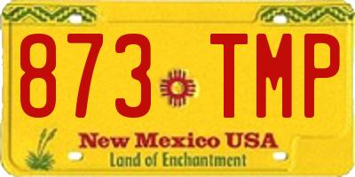 NM license plate 873TMP
