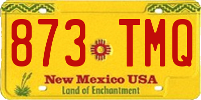 NM license plate 873TMQ