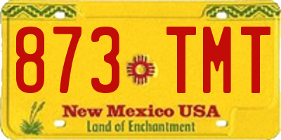 NM license plate 873TMT