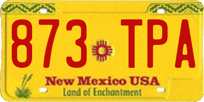 NM license plate 873TPA