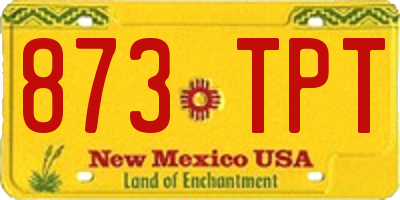 NM license plate 873TPT