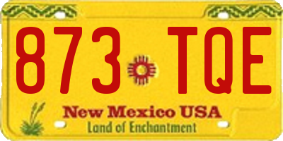 NM license plate 873TQE