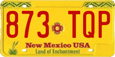 NM license plate 873TQP
