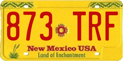 NM license plate 873TRF