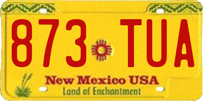 NM license plate 873TUA