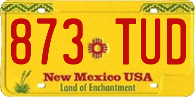 NM license plate 873TUD
