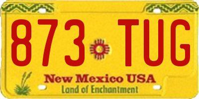 NM license plate 873TUG