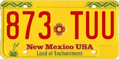 NM license plate 873TUU
