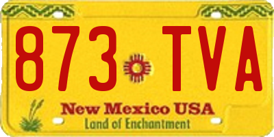 NM license plate 873TVA