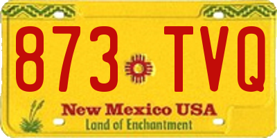 NM license plate 873TVQ