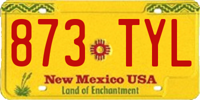 NM license plate 873TYL