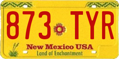 NM license plate 873TYR