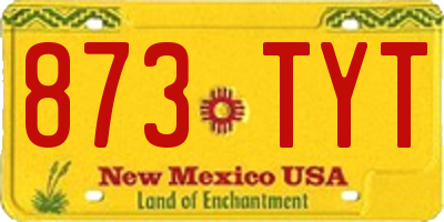 NM license plate 873TYT