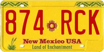 NM license plate 874RCK