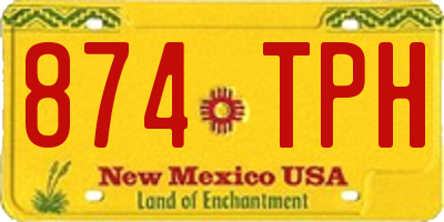NM license plate 874TPH