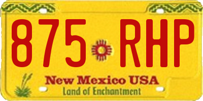 NM license plate 875RHP