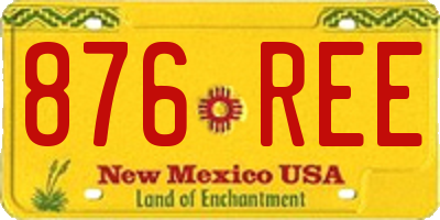 NM license plate 876REE