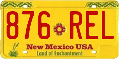 NM license plate 876REL