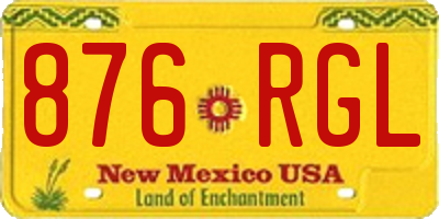 NM license plate 876RGL
