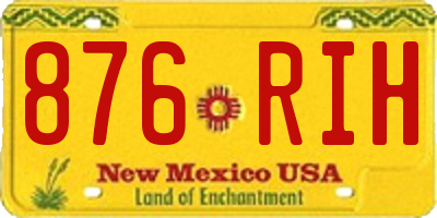 NM license plate 876RIH