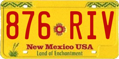 NM license plate 876RIV