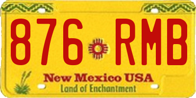 NM license plate 876RMB
