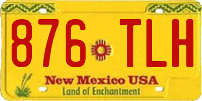 NM license plate 876TLH