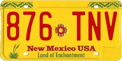 NM license plate 876TNV