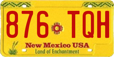 NM license plate 876TQH
