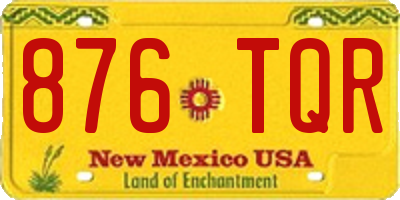 NM license plate 876TQR