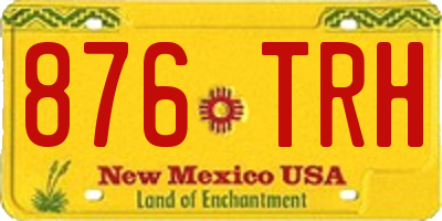 NM license plate 876TRH