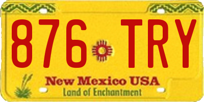 NM license plate 876TRY