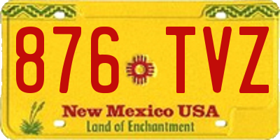 NM license plate 876TVZ